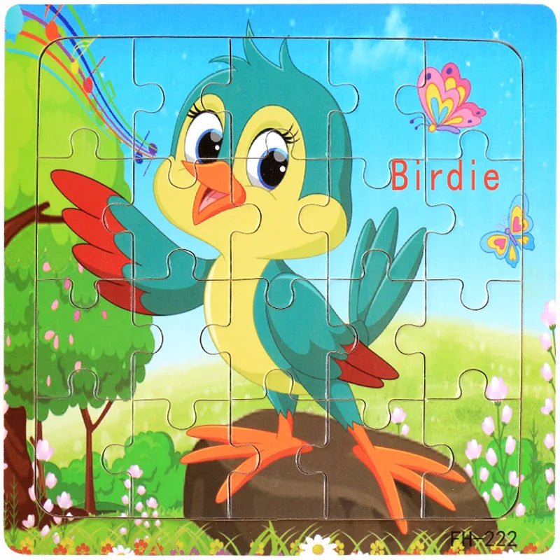 Educational Cartoon Animal Puzzle - Cake Pops Parties