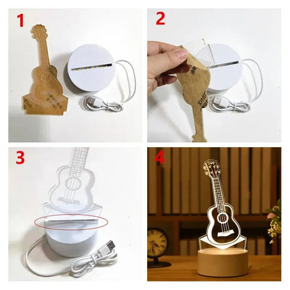 Eid Mubarak 3D LED Night Light - Cake Pops Parties