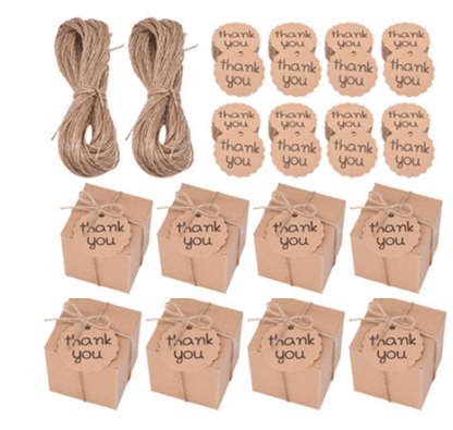 Elevator Candy Box Square - Thank You Design - Cake Pops Parties
