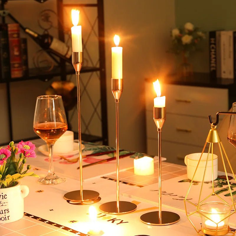 European Style Metal Candle Holders Set - Cake Pops Parties