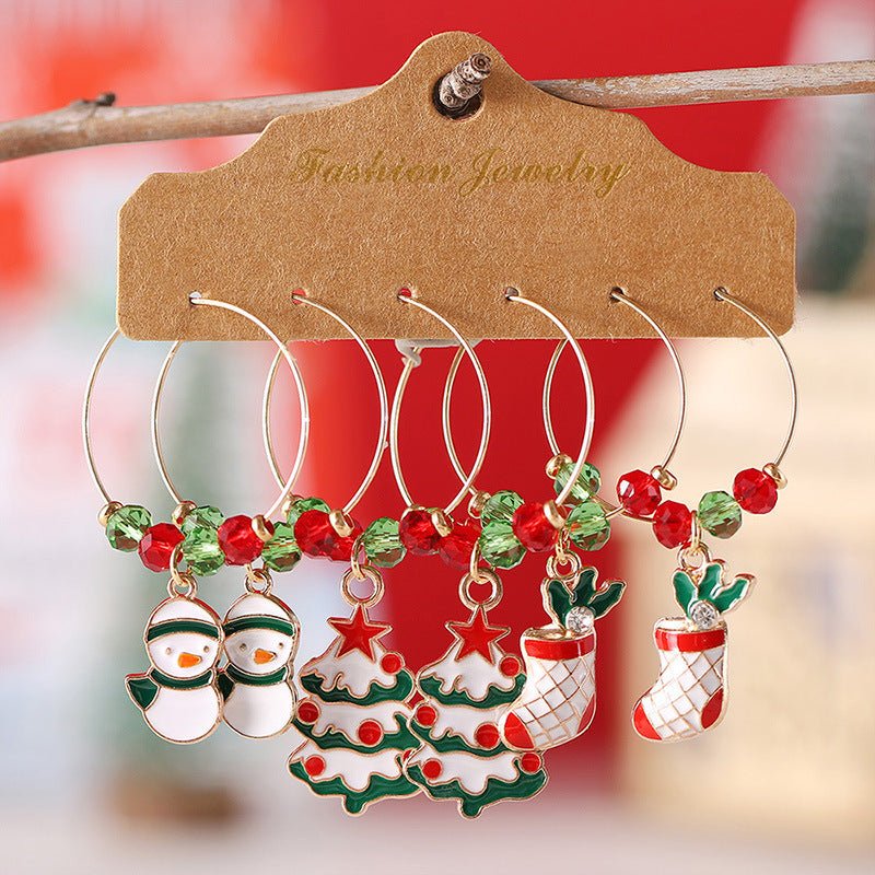 Festive Christmas Earrings Set - Cake Pops Parties
