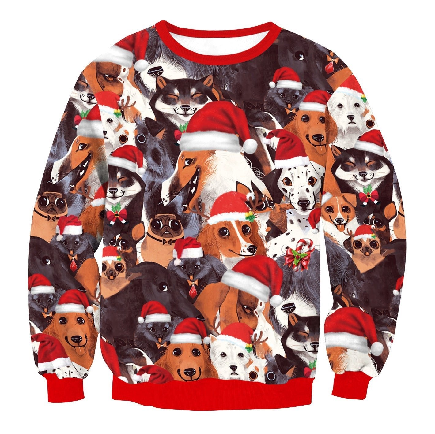 Festive Round Neck Christmas Sweater - Cake Pops Parties