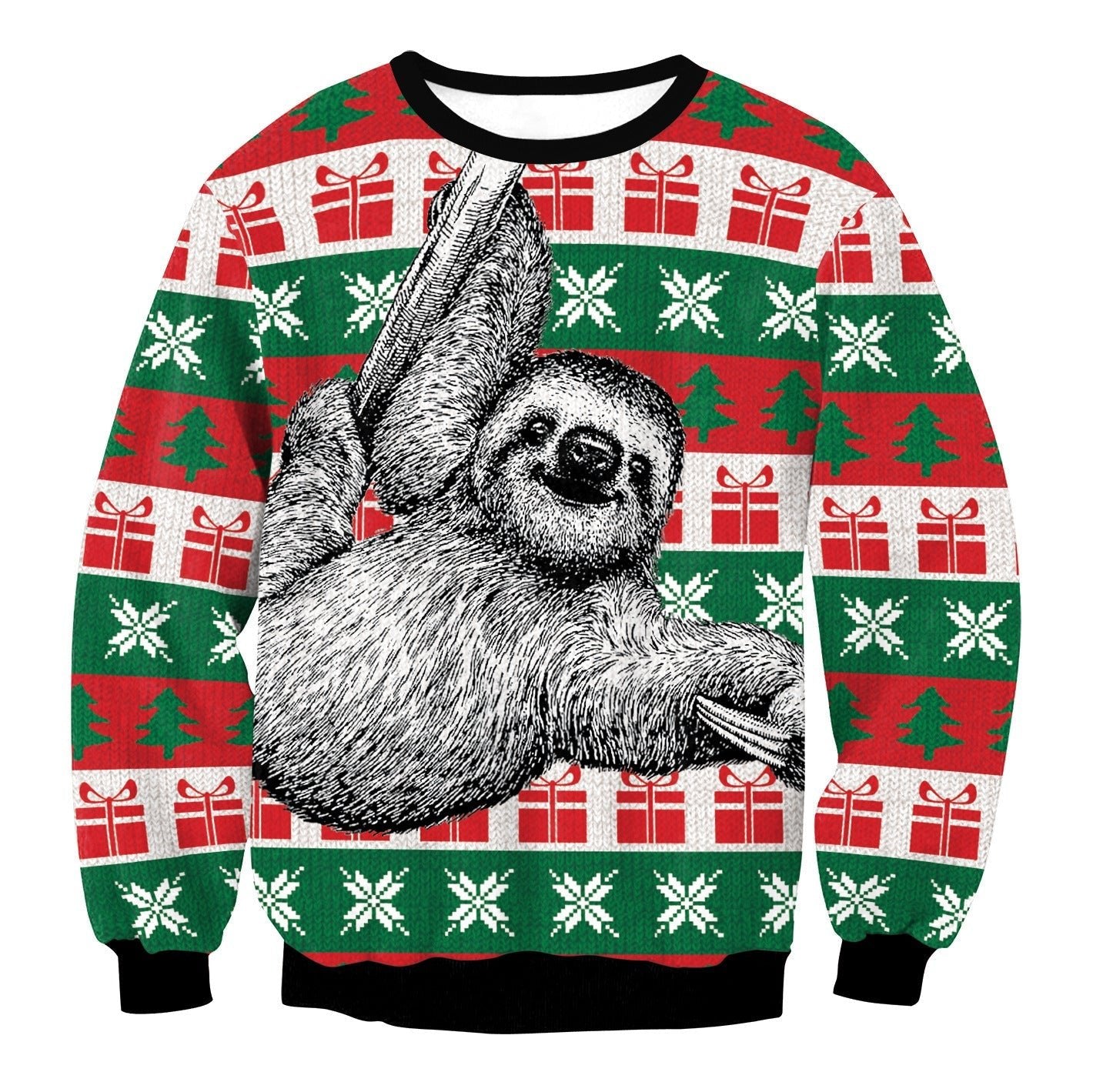 Festive Round Neck Christmas Sweater - Cake Pops Parties