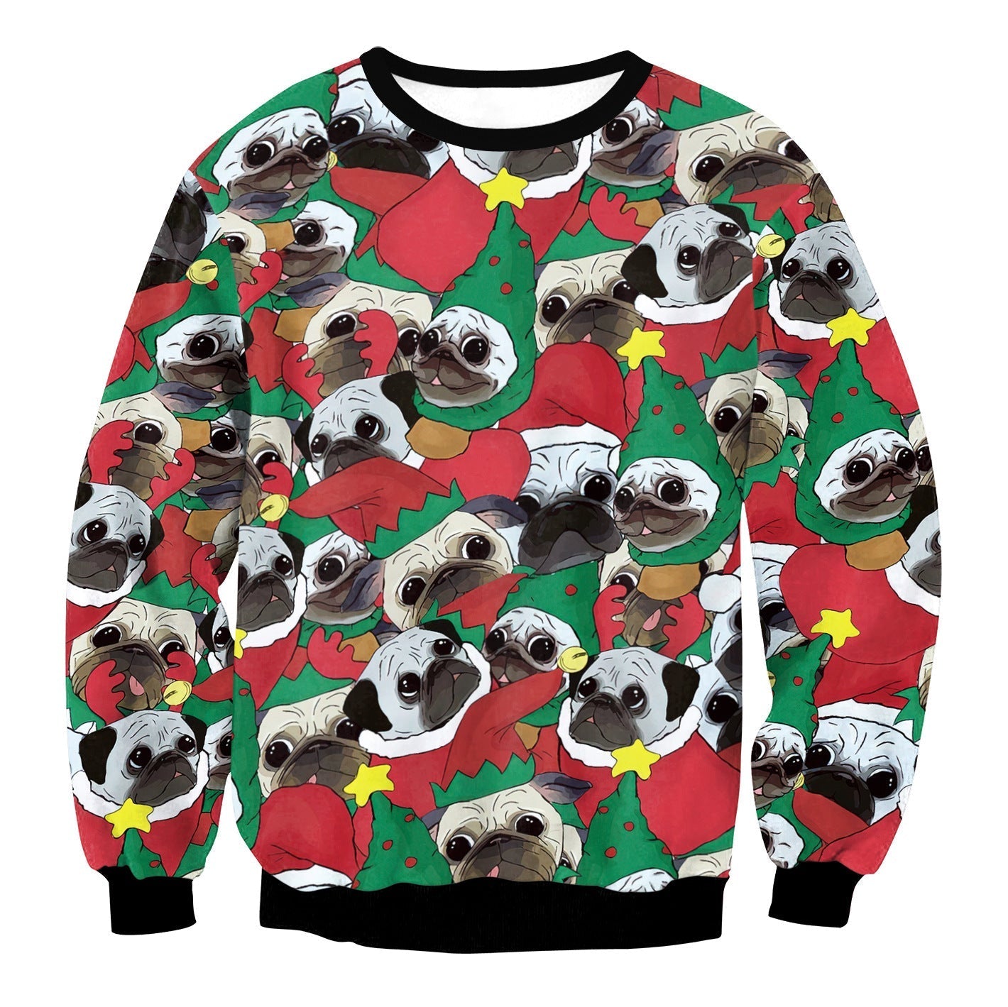 Festive Round Neck Christmas Sweater - Cake Pops Parties