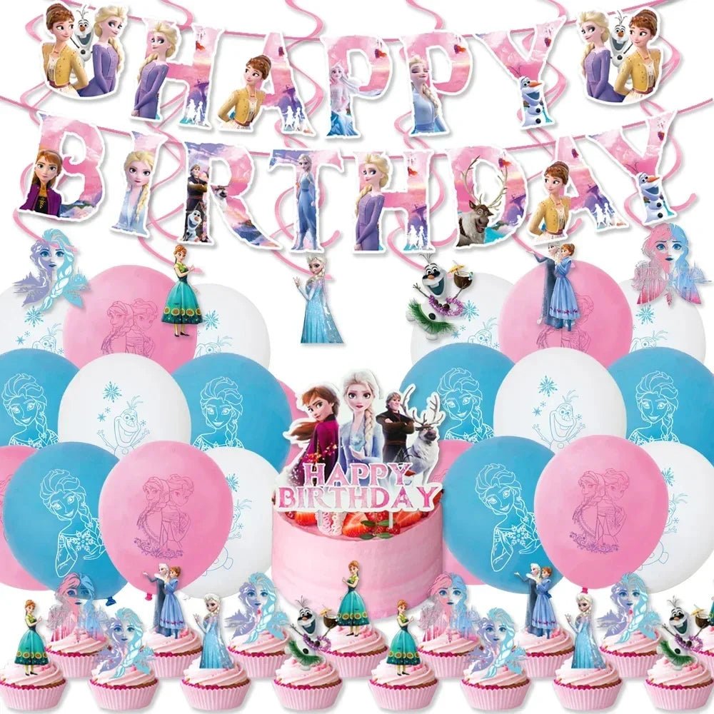 Frozen Theme Party Supplies - Elsa and Anna Decoration - Cake Pops Parties