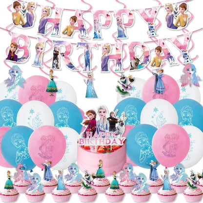 Frozen Theme Party Supplies - Elsa and Anna Decoration - Cake Pops Parties