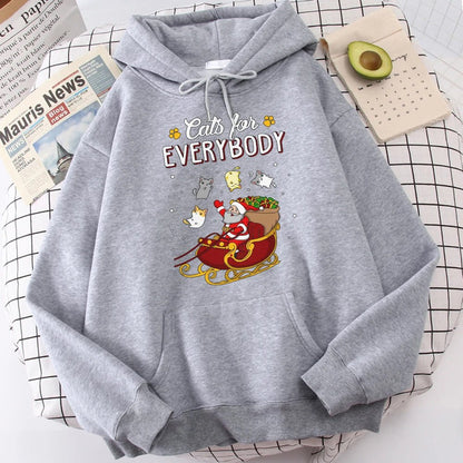 Funny Cats Christmas Hoodie - Cake Pops Parties