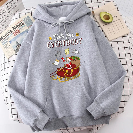 Funny Cats Christmas Hoodie - Cake Pops Parties
