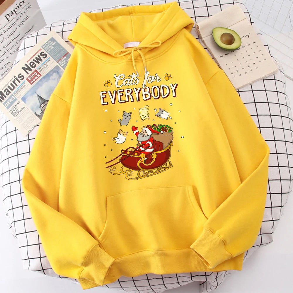 Funny Cats Christmas Hoodie - Cake Pops Parties