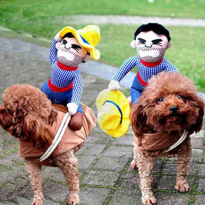 Funny Cowboy Costume for Dogs - Cake Pops Parties