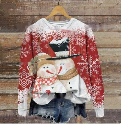 Funny Print Christmas Sweater for Ladies - Cake Pops Parties