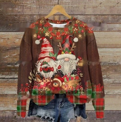 Funny Print Christmas Sweater for Ladies - Cake Pops Parties