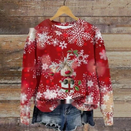 Funny Print Christmas Sweater for Ladies - Cake Pops Parties