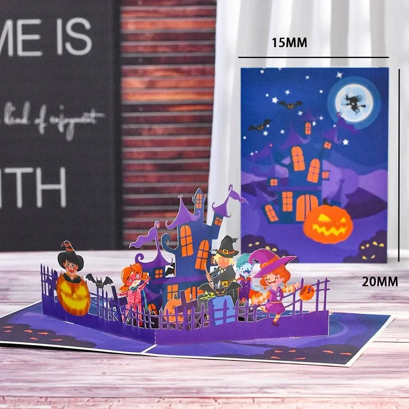 Funny Pumpkin Pop - Up Cards - Cake Pops Parties