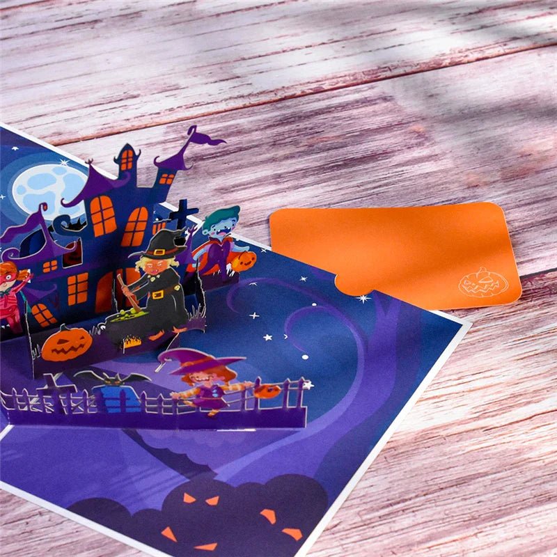 Funny Pumpkin Pop - Up Cards - Cake Pops Parties
