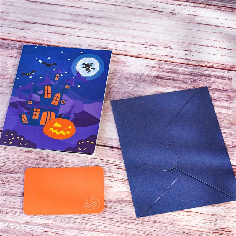 Funny Pumpkin Pop - Up Cards - Cake Pops Parties