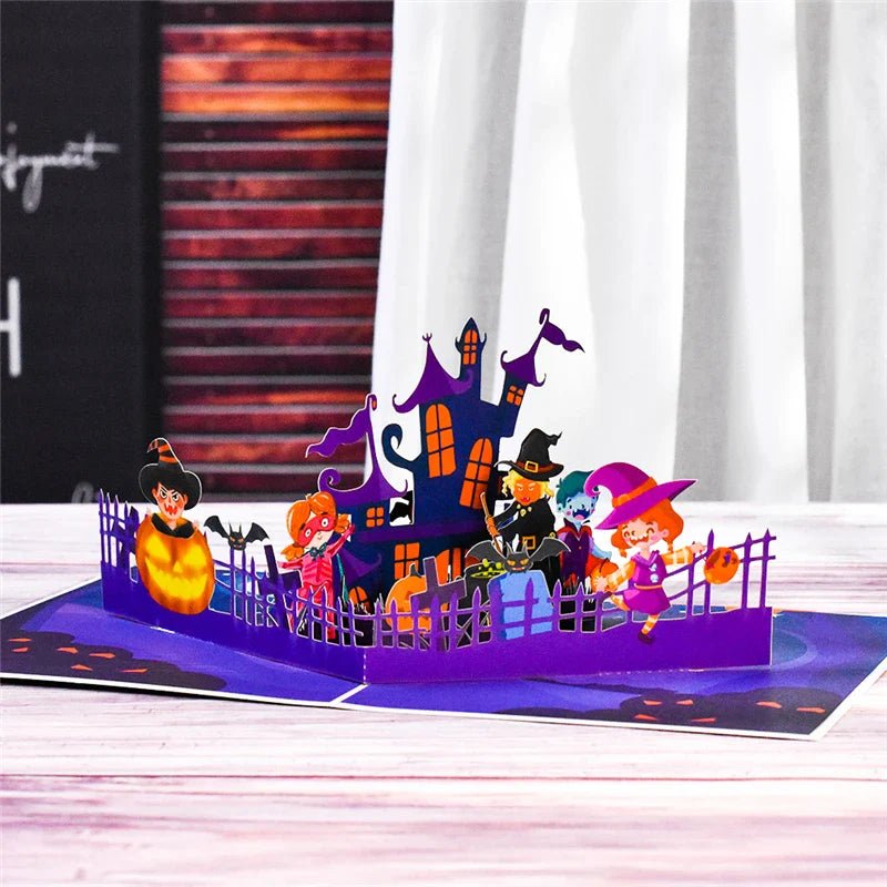 Funny Pumpkin Pop - Up Cards - Cake Pops Parties