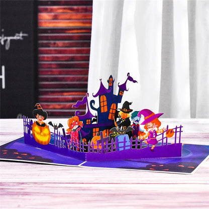Funny Pumpkin Pop - Up Cards - Cake Pops Parties