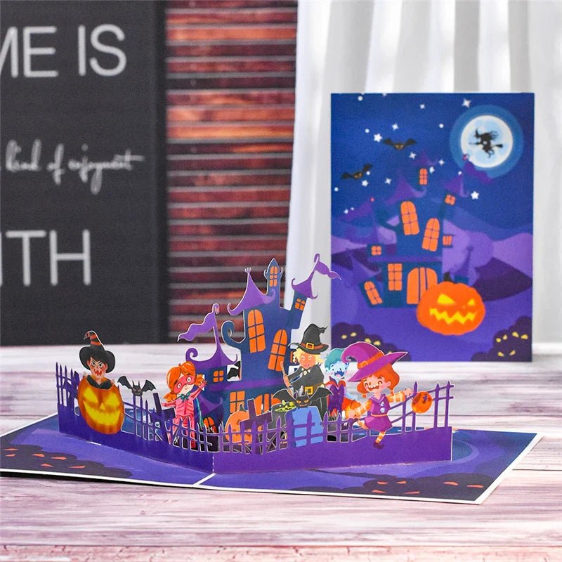 Funny Pumpkin Pop - Up Cards - Cake Pops Parties