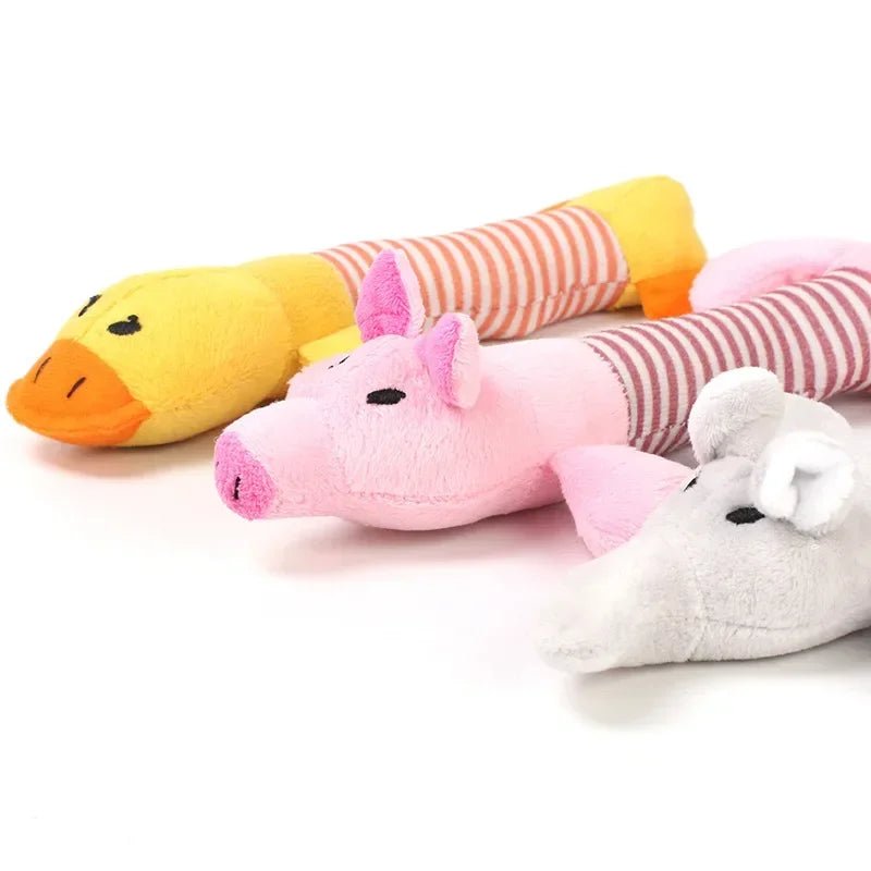 Funny Squeak Plush Dog Toy - Durable & Cute - Cake Pops Parties