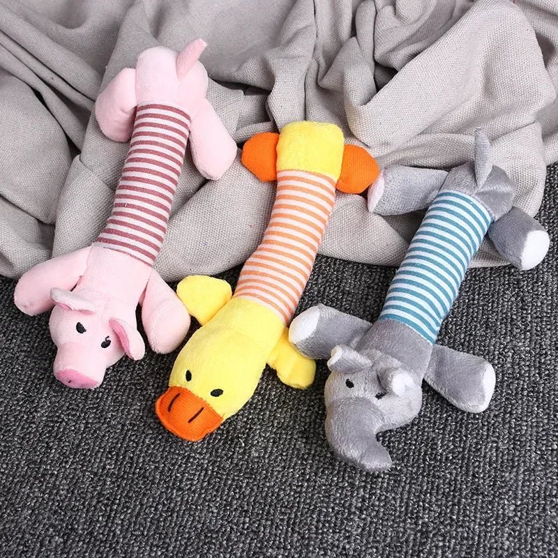 Funny Squeak Plush Dog Toy - Durable & Cute - Cake Pops Parties