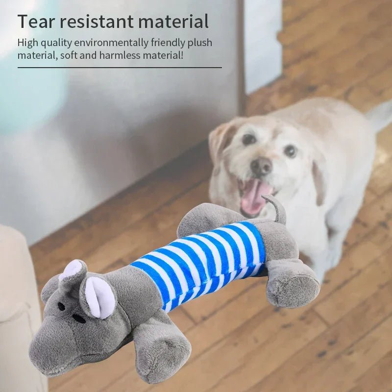 Funny Squeak Plush Dog Toy - Durable & Cute - Cake Pops Parties