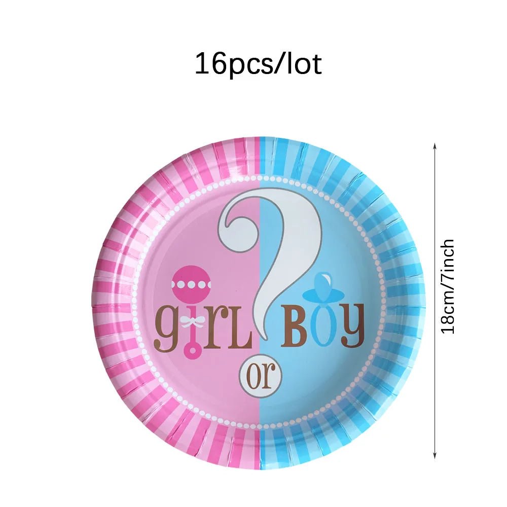Gender Reveal Party Decor Set - Cake Pops Parties