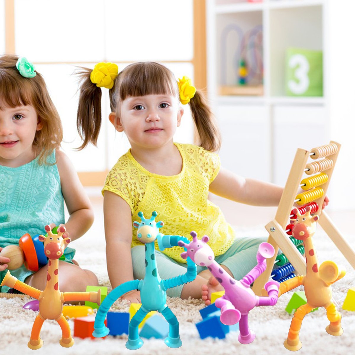 Giraffe Tubes Sensory Toy - Stress Relief & Fun - Cake Pops Parties