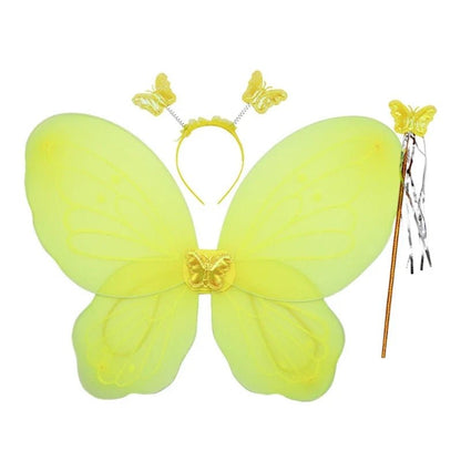 Girls Fairy Costume Set with Wings Tutu Dress - Cake Pops Parties
