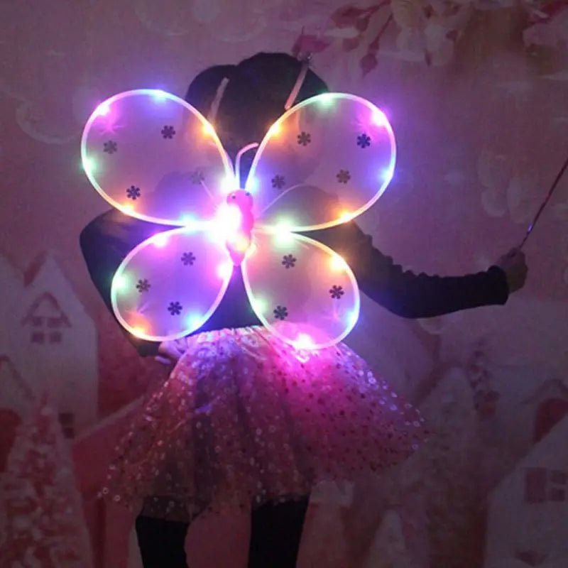 Girls LED Angel Wings Costume Set - Cake Pops Parties