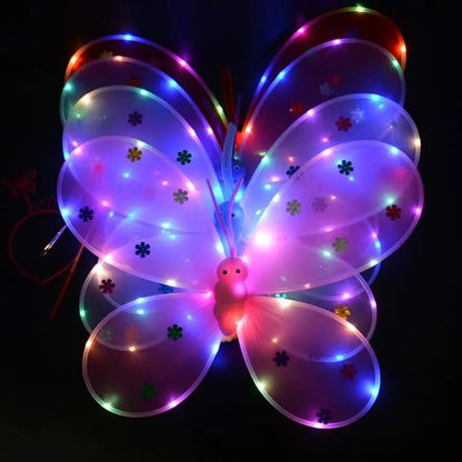Girls LED Angel Wings Costume Set - Cake Pops Parties