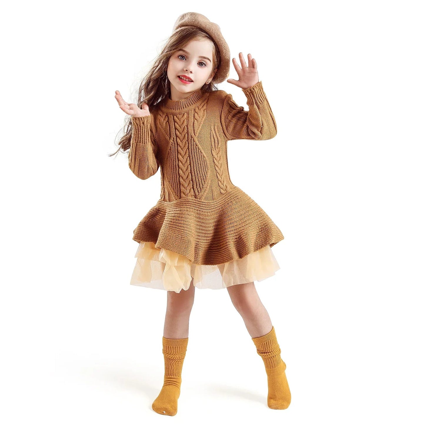 Girls Reindeer Christmas Dress - Cake Pops Parties