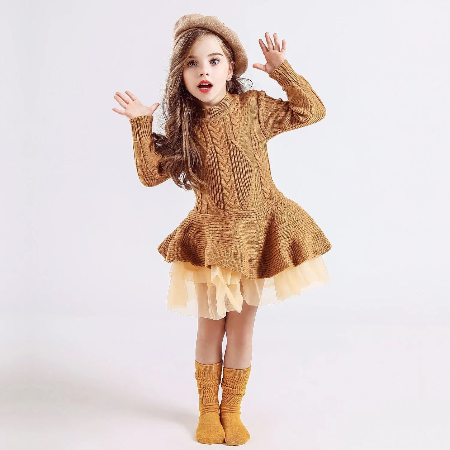 Girls Reindeer Christmas Dress - Cake Pops Parties