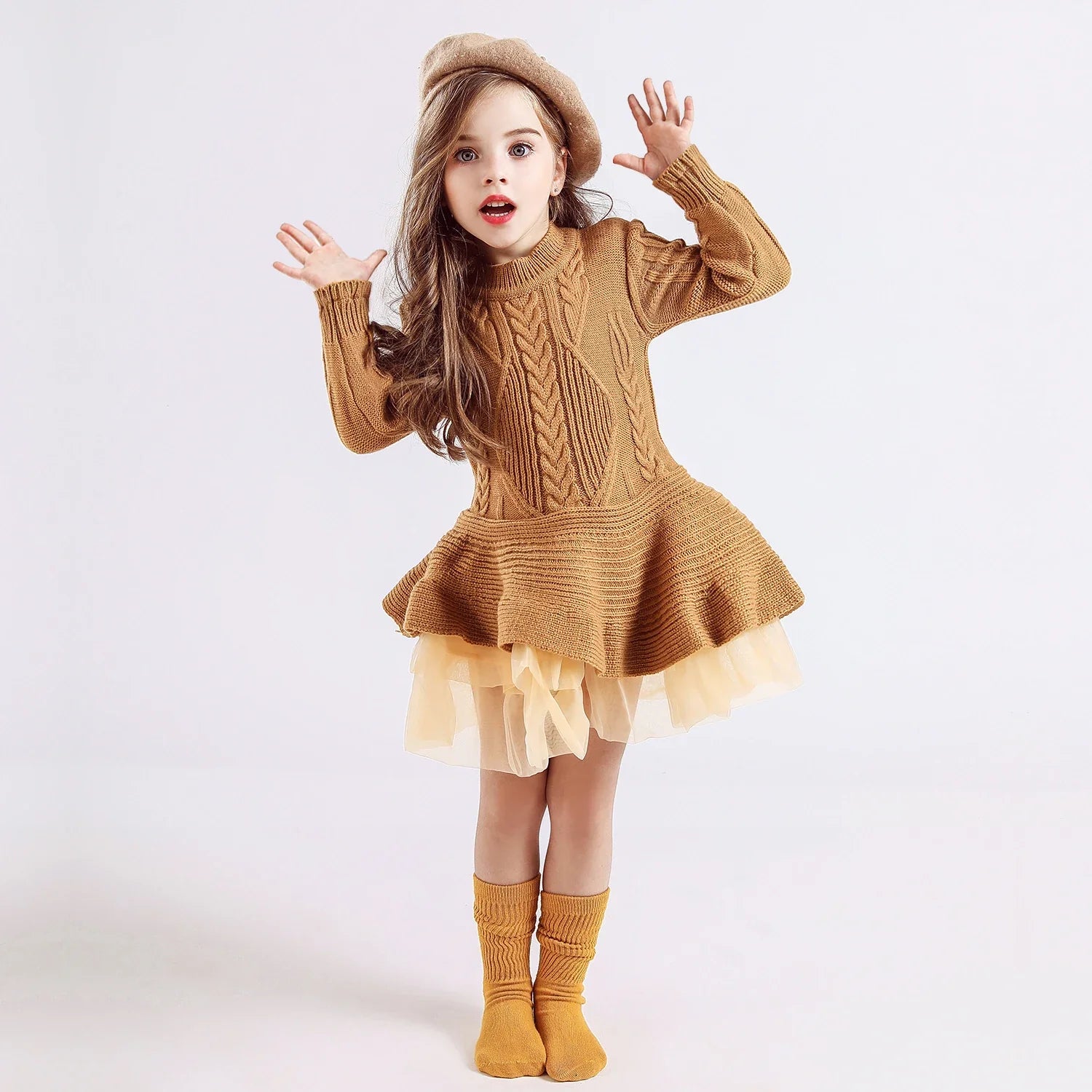 Girls Reindeer Christmas Dress - Cake Pops Parties