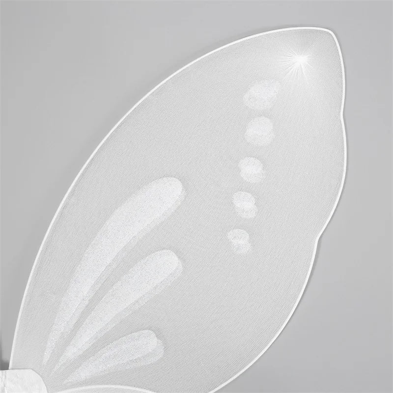 Girls White Butterfly Wings Set with Magic Wand - Cake Pops Parties