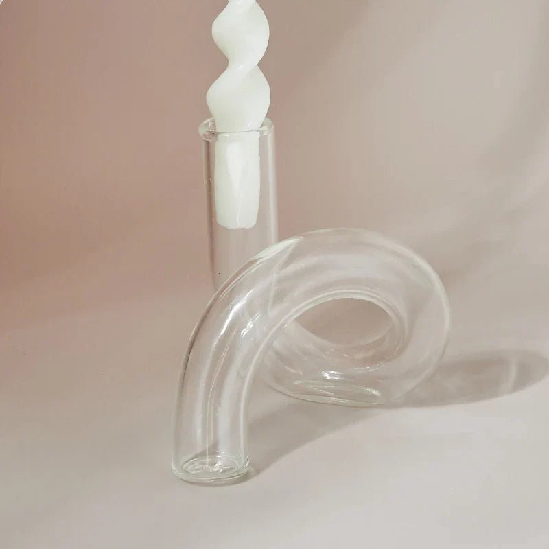 Glass Vases Clear Flower Vase Candle Holders Wedding Centerpieces Home Decoration Table Centerpieces Candlestick Holder - Cake Pops Parties
