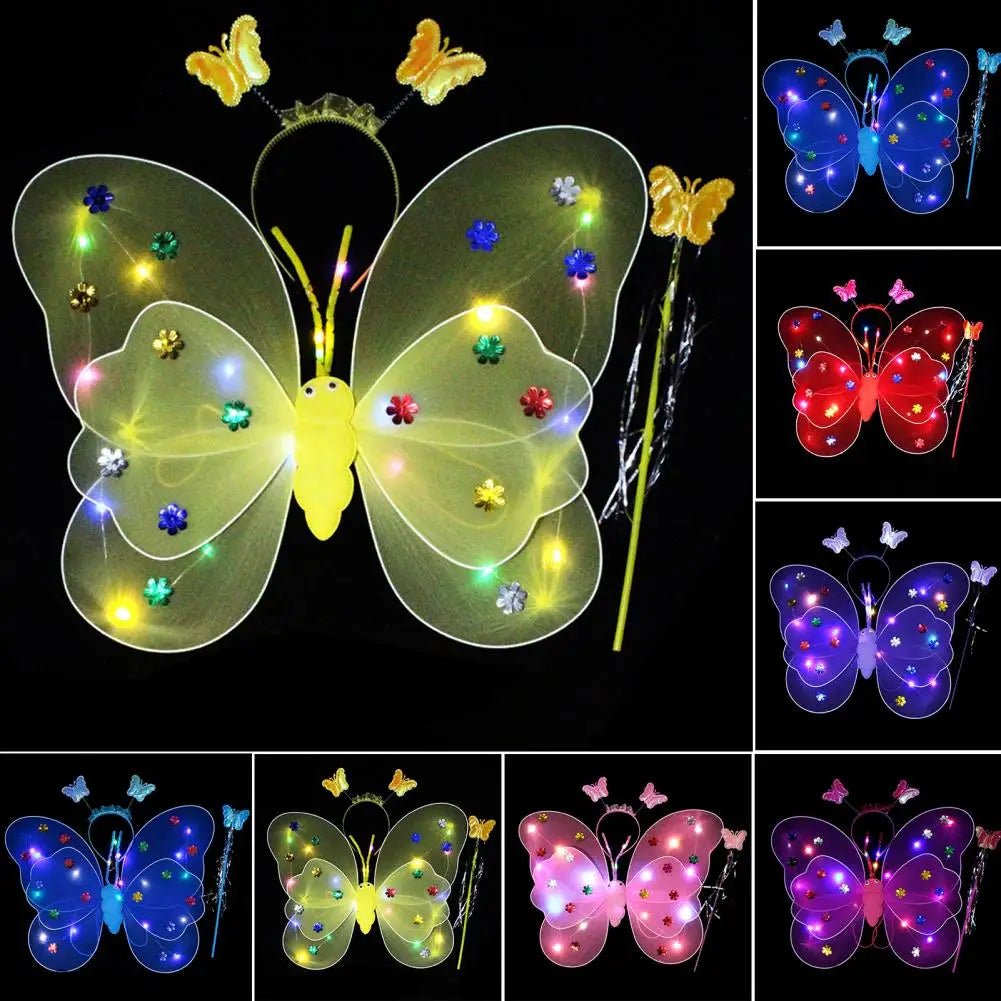 Glowing Butterflies Wing Costume Set - Cake Pops Parties