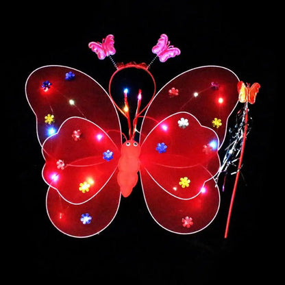 Glowing Butterflies Wing Costume Set - Cake Pops Parties
