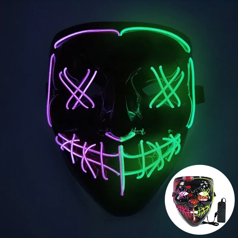 Glowing Halloween LED Mask - Cake Pops Parties