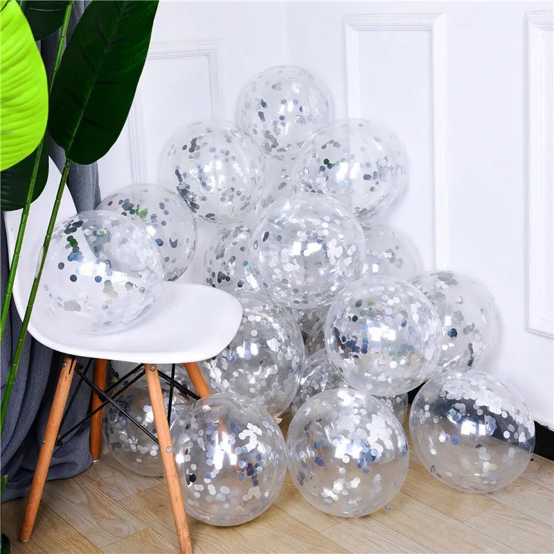 Gold Star Confetti Latex Balloons - Cake Pops Parties
