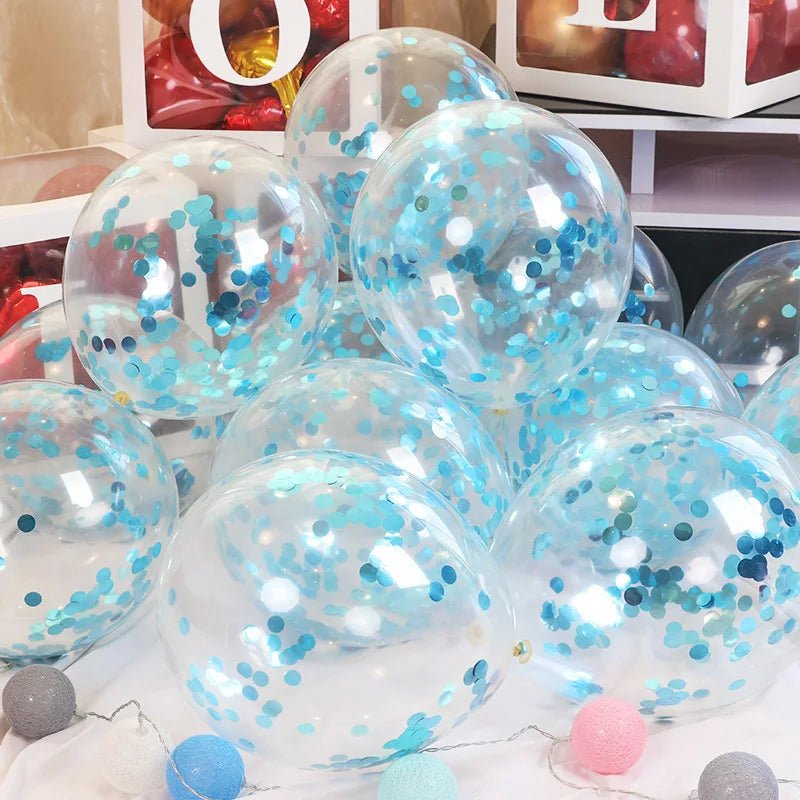 Gold Star Confetti Latex Balloons - Cake Pops Parties