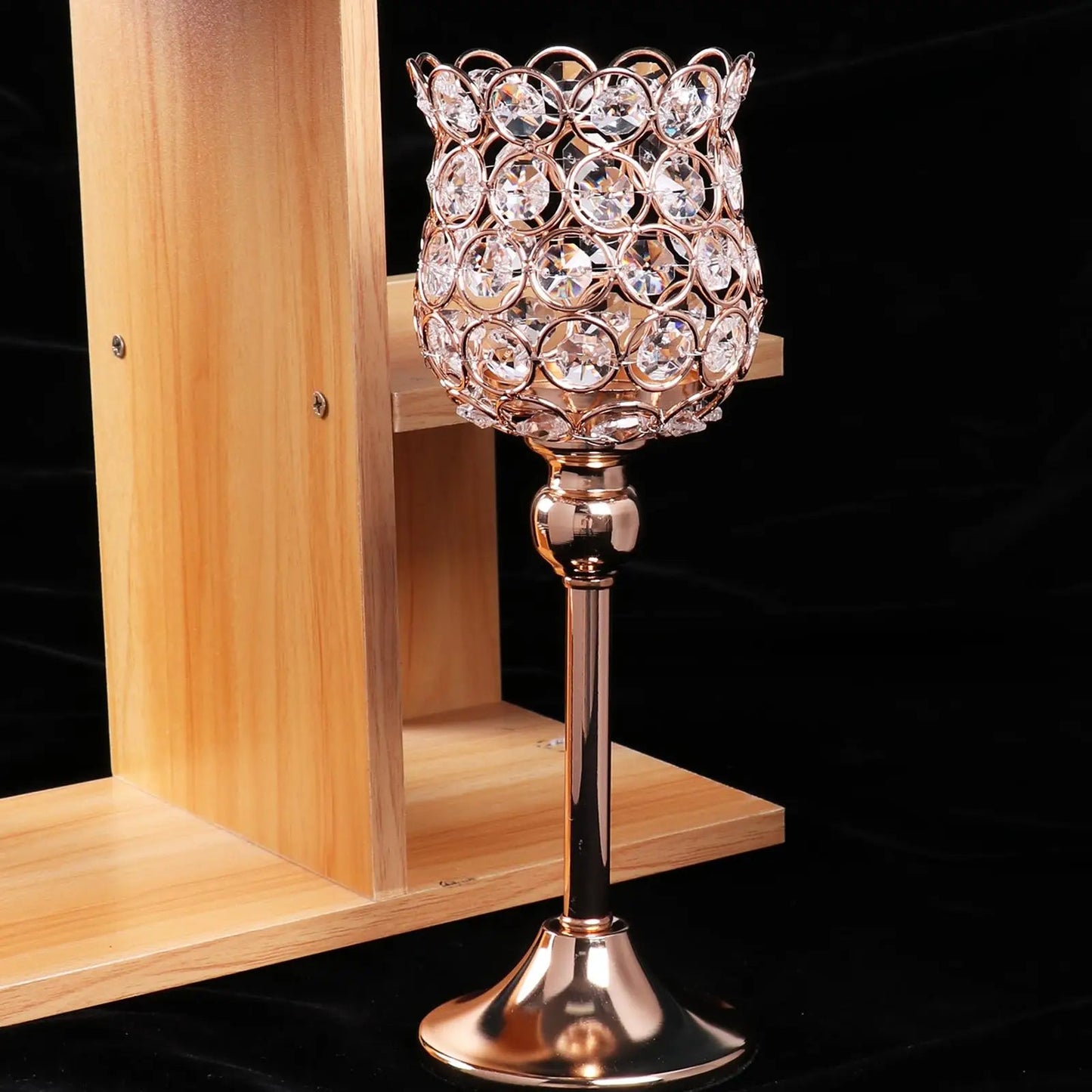 Golden Crystal Candle Holders - Cake Pops Parties