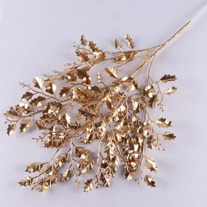 Golden Maple Leaf Christmas Decor - Cake Pops Parties