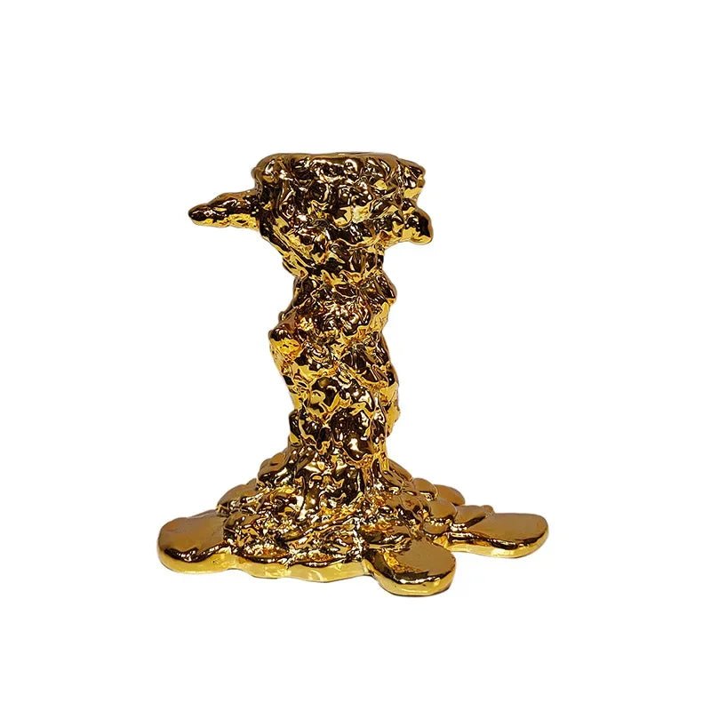 Golden Resin Candle Holder - Cake Pops Parties