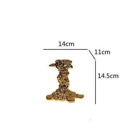 Golden Resin Candle Holder - Cake Pops Parties