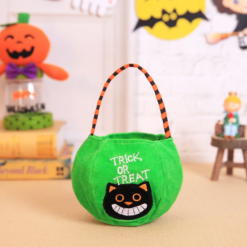 Golden Velvet Halloween Pumpkin Tote Bag - Cake Pops Parties