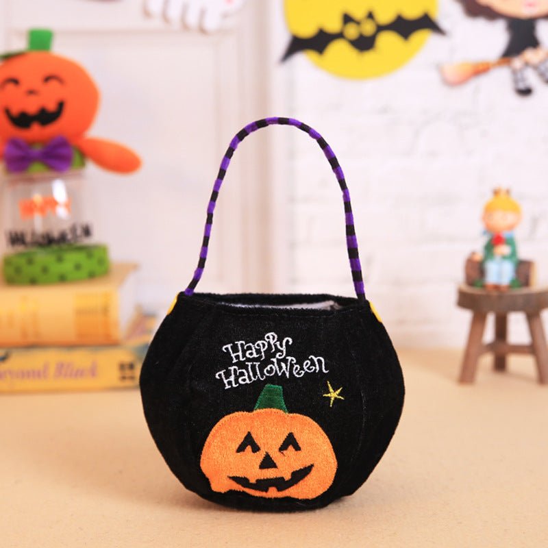 Golden Velvet Halloween Pumpkin Tote Bag - Cake Pops Parties