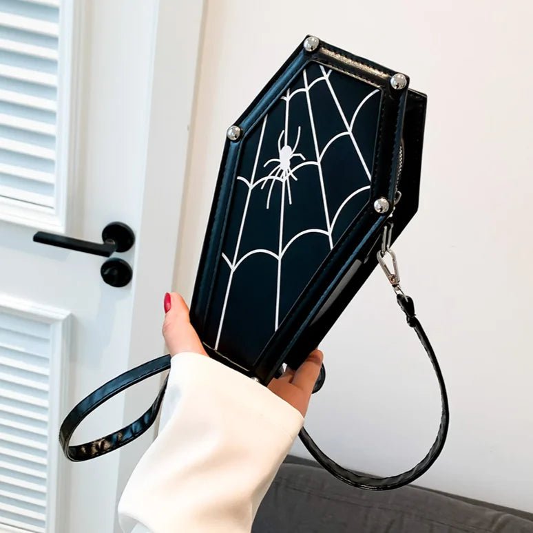 Gothic Coffin Crossbody Bag - Cake Pops Parties