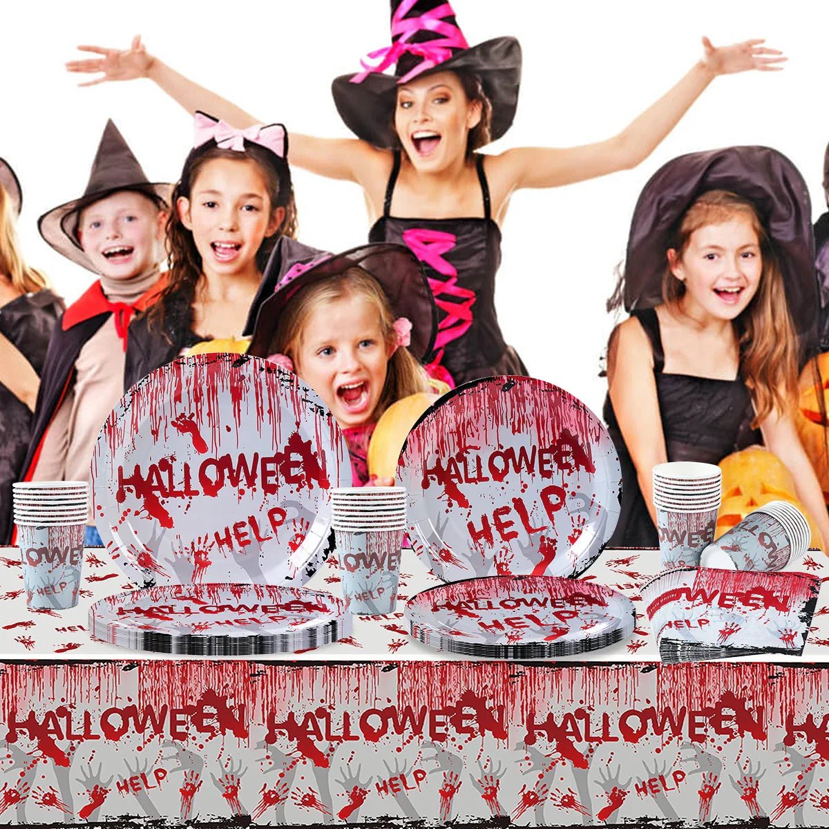 Halloween Blood Hand Party Tableware - Cake Pops Parties