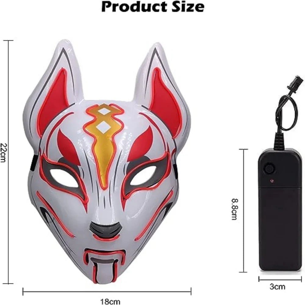 Halloween Costume Light Up Fox LED Mask - Cake Pops Parties